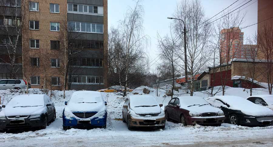 Как правильно парковаться на льду